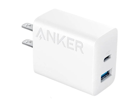 Anker USB-A and USB-C dual port charging block