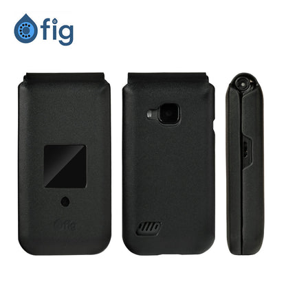 Fig Mini Leather Case - Black